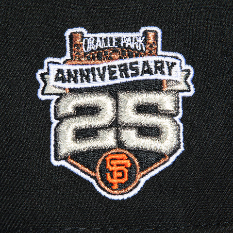 New Era 59Fifty San Francisco Giants 25th Anniversary Stadium Patch Hat - Black, Orange New Era