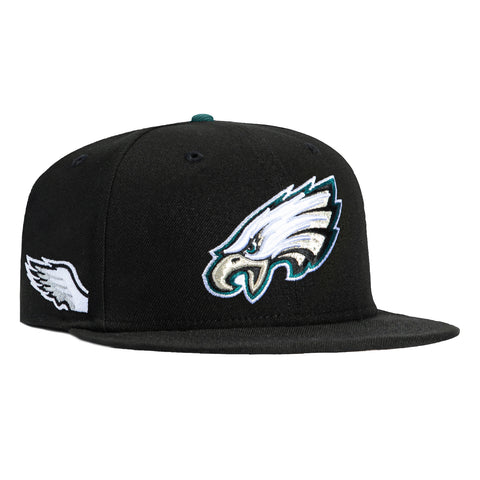 New Era 59Fifty Philadelphia Eagles Wing Patch Hat - Black New Era