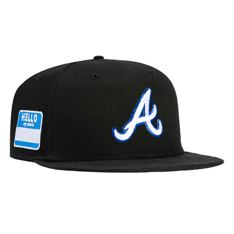New Era 59Fifty Atlanta Braves My Name Is Patch Hat - Black, White New Era