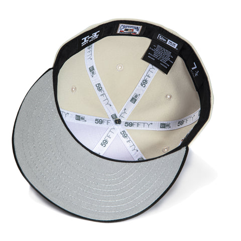 New Era 59Fifty San Francisco Giants 25th Anniversary Stadium Patch Script Hat - Stone, Black, Orange New Era