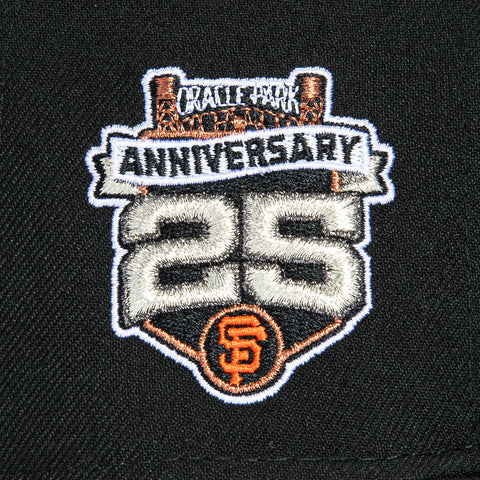 New Era 59Fifty San Francisco Giants 25th Anniversary Stadium Patch Hat - Black New Era