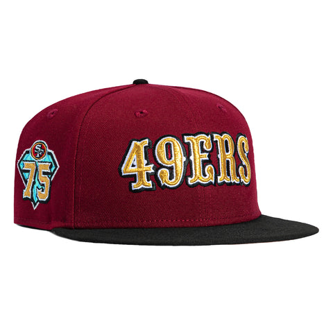 PINK UV 2TONE 49ERS 75TH WORD CRD/BLK New Era