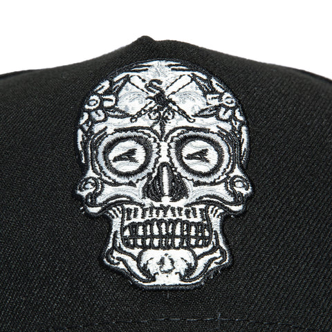 New Era 9Forty A-Frame Chicago White Sox Sugar Skull Snapback Hat - Black New Era