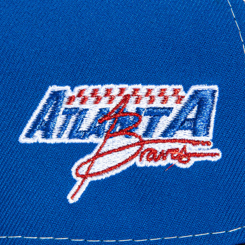 New Era 9Forty A-Frame M- Crown Atlanta Braves 2025 Speedway Classic Patch Snapback Trucker Hat - White, Navy, Black New Era