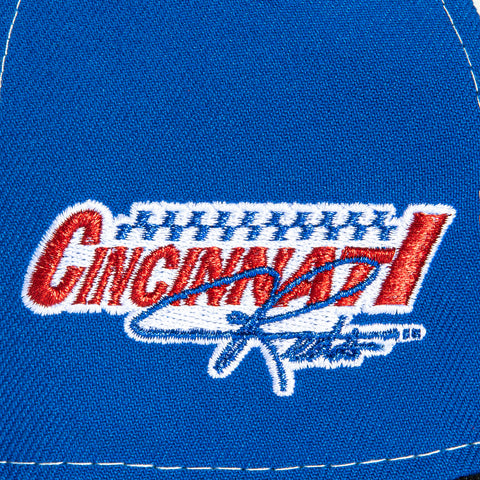 New Era 9Forty A-Frame M- Crown Cincinnati Reds 2025 Speedway Classic Patch Snapback Trucker Hat - White, Red, Black New Era