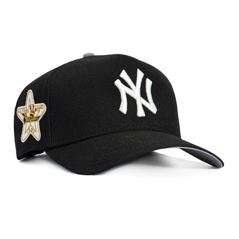 New Era 9Forty A-Frame Glow in the Dark New York Yankees 1960 All Star Game Patch Snapback Hat - Black