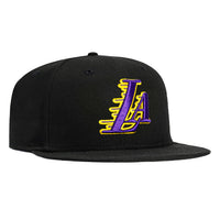 New Era 9Fifty Youth Los Angeles Lakers LA OTC Snapback Hat - Black New Era