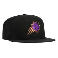 New Era 9Fifty Youth Phoenix Suns Burst Snapback Hat - Black, Purple, Metallic Copper New Era