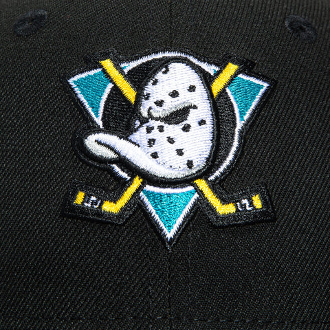 New Era 9Fifty Youth Anaheim Ducks 1993 Snapback Hat - Black, Maroon New Era