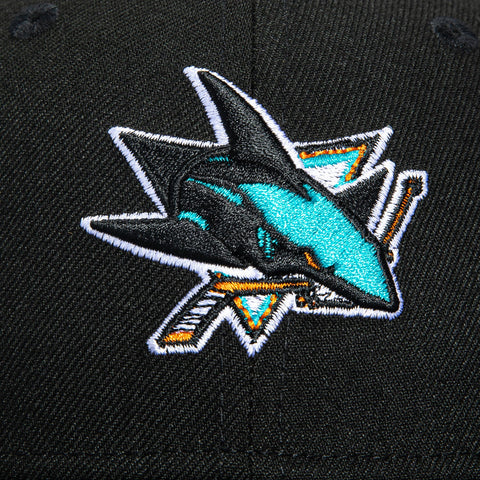 New Era 9Fifty Youth San Jose Sharks OTC Snapback Hat - Black New Era