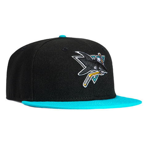 New Era 9Fifty Youth San Jose Sharks Snapback Hat - Black, Teal New Era