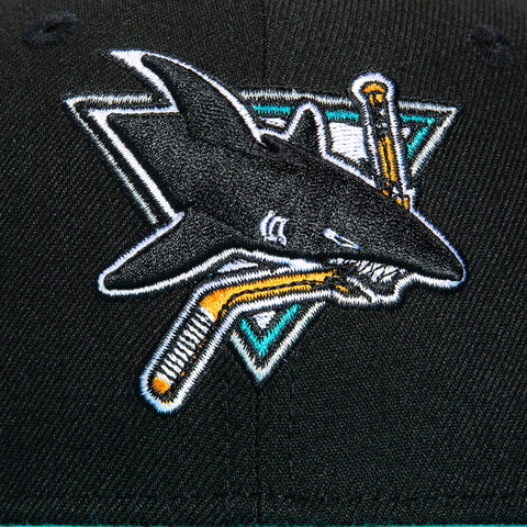 New Era 9Fifty Youth San Jose Sharks Snapback Hat - Black, Teal New Era