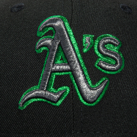 New Era 59Fifty Oakland Athletics Final Season Patch Hat - Black New Era