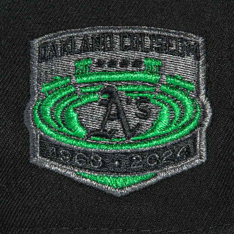 New Era 59Fifty Oakland Athletics Final Season Patch Hat - Black New Era