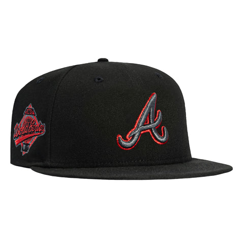 New Era 59Fifty Atlanta Braves 1995 World Series Patch Hat - Black New Era