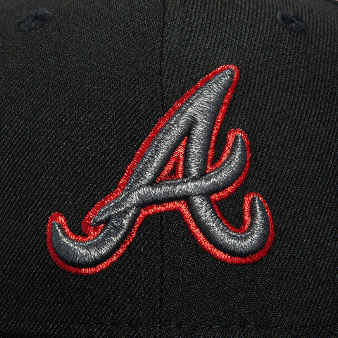 New Era 59Fifty Atlanta Braves 1995 World Series Patch Hat - Black New Era