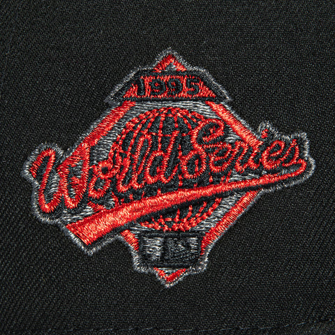 New Era 59Fifty Atlanta Braves 1995 World Series Patch Hat - Black New Era