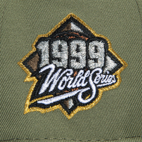 New Era 59Fifty Atlanta Braves 1999 World Series Patch Hat - Olive, Green