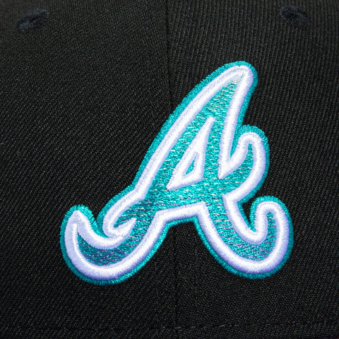 New Era 59Fifty Atlanta Braves 2000 All Star Game Patch Gradient Hat - Black, Purple, Teal