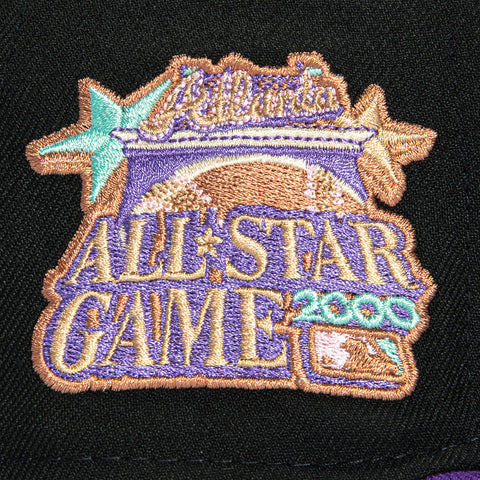 New Era 59Fifty Atlanta Braves 2000 All Star Game Patch Gradient Hat - Black, Purple, Teal