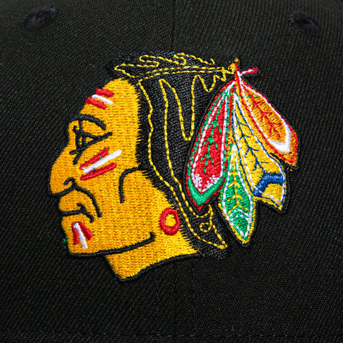 New Era 59Fifty Chicago Blackhawks 1957 Green UV Hat - Black New Era