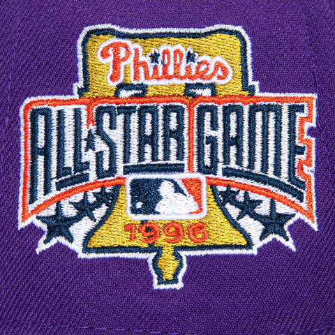 New Era 59Fifty Philadelphia Phillies 1996 All Star Game Patch Hat - Purple, Green New Era