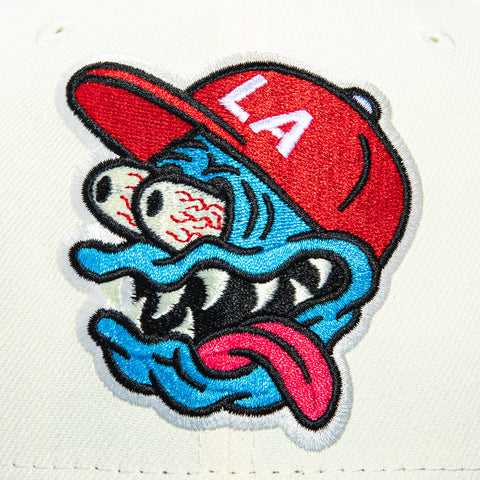 New Era 59Fifty Chamuco Studios LA Fink Hat - White, Indigo New Era