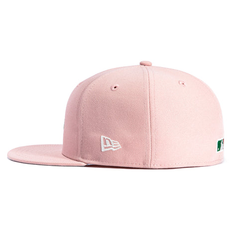 New Era 59Fifty Atlanta Braves 1999 World Series Patch Hat - Pink, White, Kelly