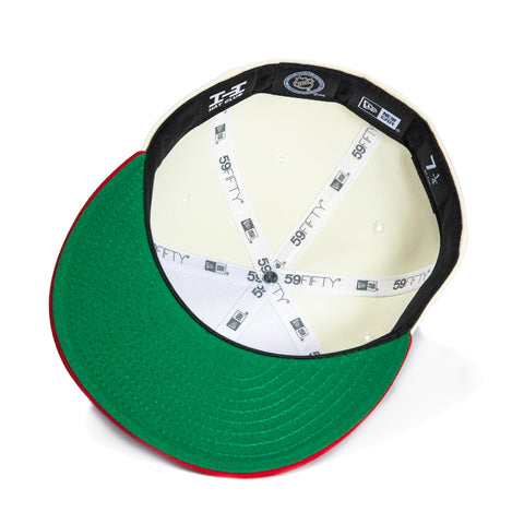 New Era 59Fifty Calgary Flames 1989 Stanley Cup Patch Hat - White, Red New Era