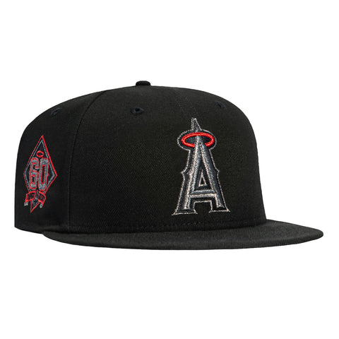 New Era 59Fifty Los Angeles Angels 60th Anniversary Patch Hat - Black New Era