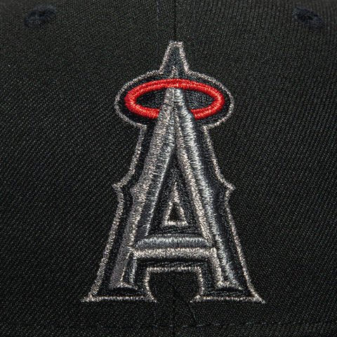New Era 59Fifty Los Angeles Angels 60th Anniversary Patch Hat - Black New Era