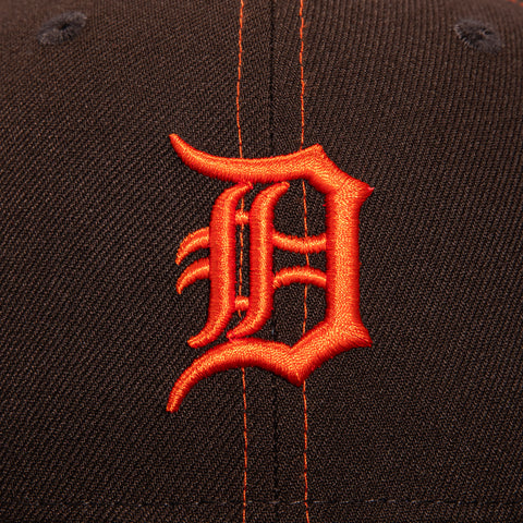 New Era 59Fifty Contrast Stitch Detroit Tigers 2005 All Star Game Patch Hat - Brown, Orange New Era