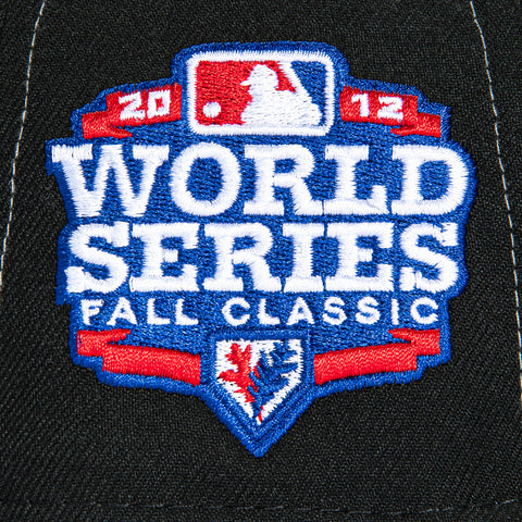 New Era 59Fifty San Francisco Giants 2012 World Series Patch Pink UV Hat - Black, Gold