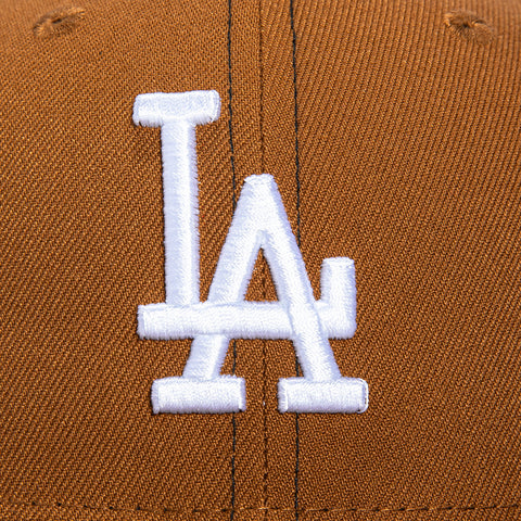 New Era 59Fifty Los Angeles Dodgers Pink UV Contrast Stitch Hat - Brown, White New Era