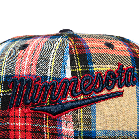 New Era 59Fifty Flannel Minnesota Twins 2014 All Star Game Patch Hat - Red Flannel, Navy
