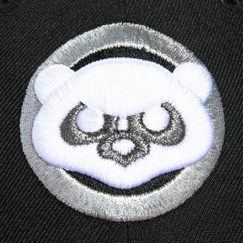 New Era 59Fifty Flannel Chicago Cubs 1990 All Star Game Patch 1979 Hat - Black, Red Flannel