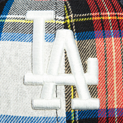 New Era 59Fifty Flannel Los Angeles Dodgers 50th Anniversary Stadium Patch Hat - Red Flannel, Navy