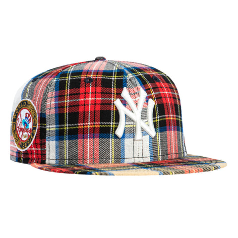 New Era 59Fifty Flannel New York Yankees 1949 World Series Patch Hat - Red Flannel