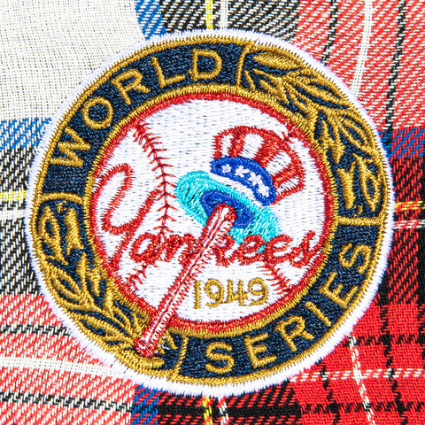 New Era 59Fifty Flannel New York Yankees 1949 World Series Patch Hat - Red Flannel