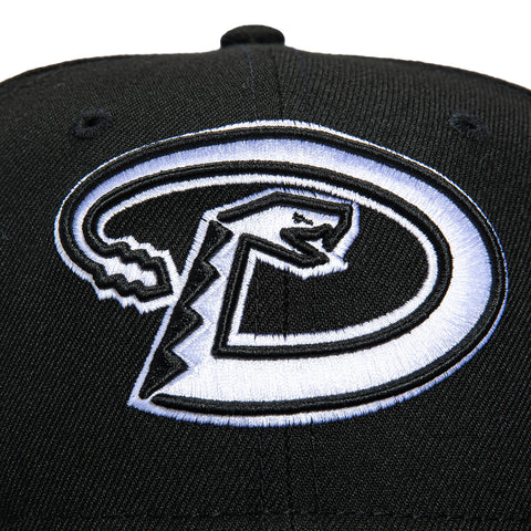 New Era 59Fifty Arizona Diamondbacks Tribal Tattoo Stitching Patch D Hat - Black, White New Era