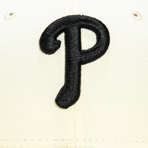 New Era 59Fifty Philadelphia Phillies Tribal Tattoo Stitching Patch Hat - White, Black New Era