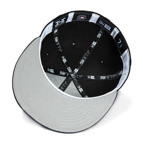 New Era 59Fifty New York Yankees Tribal Tattoo Stitching Patch Hat - Black, White New Era