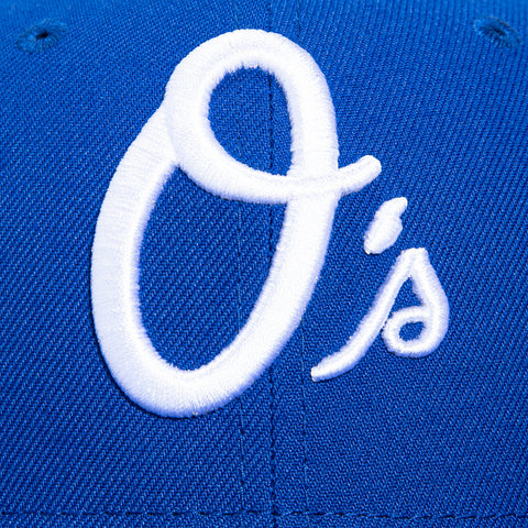 New Era 59Fifty Baltimore Orioles Tribal Tattoo Stitching Patch Alternate Hat - Royal, White New Era