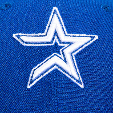 New Era 59Fifty Houston Astros Tribal Tattoo Stitching Patch 2000 Hat - Royal, White New Era