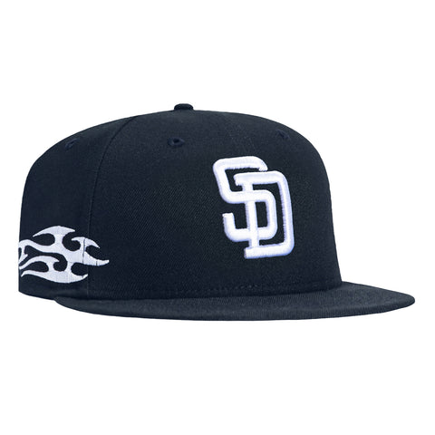 New Era 59Fifty San Diego Padres Tribal Tattoo Stitching Patch Hat - Navy, White New Era