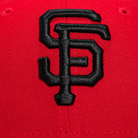 New Era 59Fifty San Francisco Giants Tribal Tattoo Stitching Patch Hat - Red, Black New Era