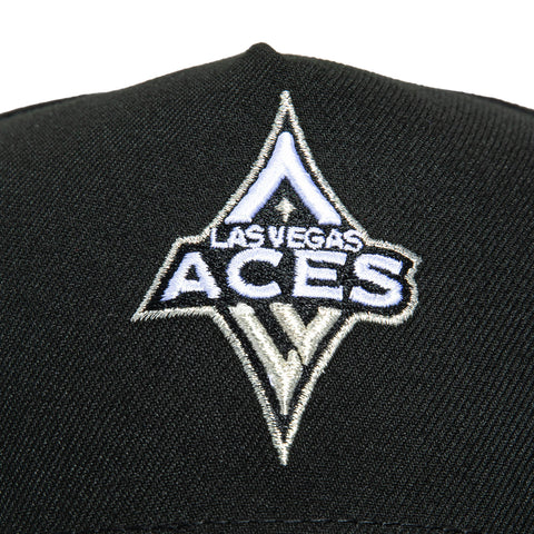 New Era 9Forty A-Frame Las Vegas Aces A'ja Wilson 22 Patch Snapback Hat - Black New Era