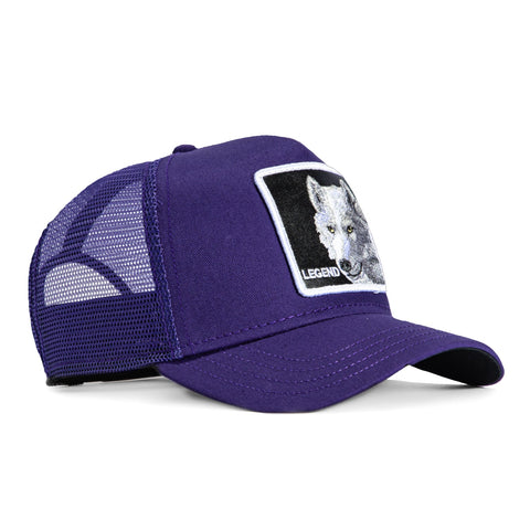 Goorin Bros The Legend Wolf Adjustable Snapback Trucker Hat - Purple Goorin Bros