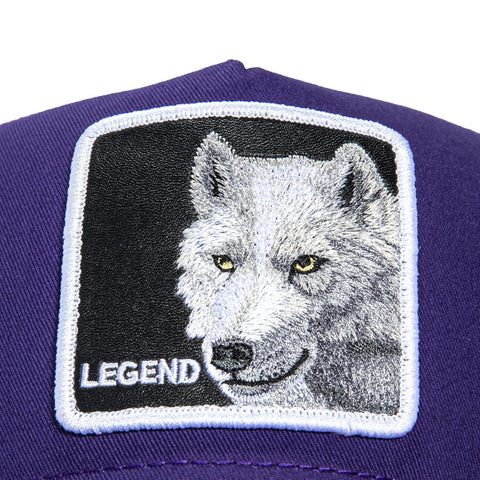 Goorin Bros The Legend Wolf Adjustable Snapback Trucker Hat - Purple Goorin Bros