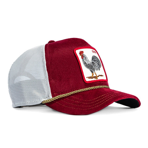 Goorin Bros Garnet Rooster Adjustable Trucker Hat - Cardinal Goorin Bros